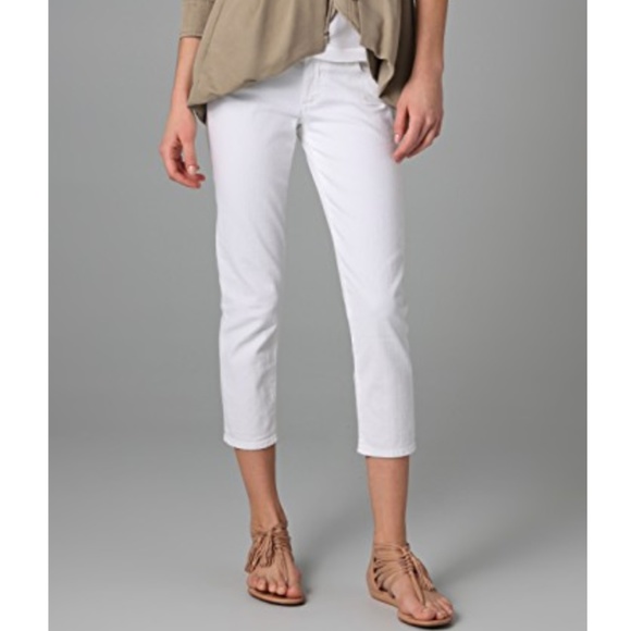 PAIGE Denim - Paige Roxbury Crop White Jeans